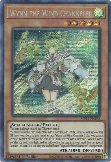 Wynn the Wind Channeler [MP21-EN158] Prismatic Secret Rare | Pegasus Games WI