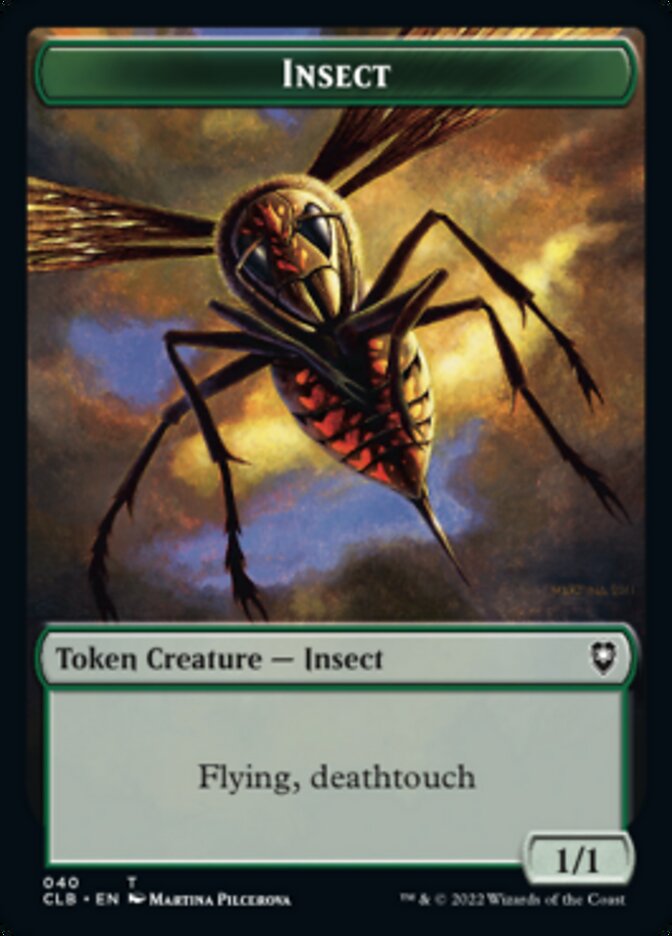 Spider // Insect Double-Sided Token [Commander Legends: Battle for Baldur's Gate Tokens] | Pegasus Games WI