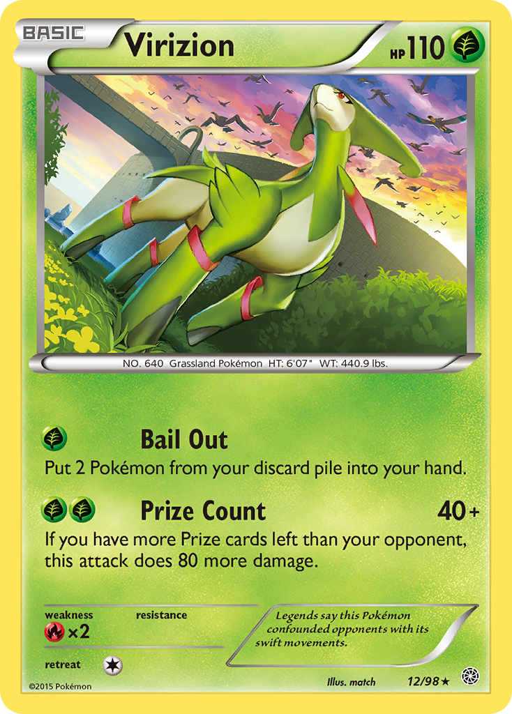 Virizion (12/98) [XY: Ancient Origins] | Pegasus Games WI