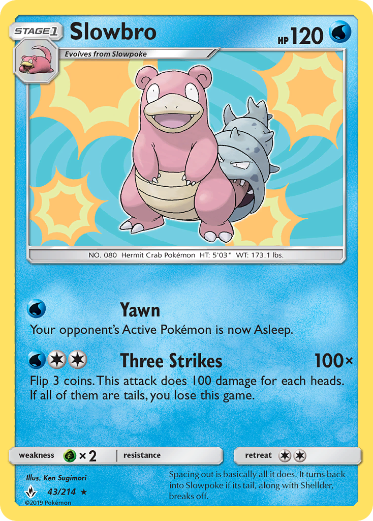 Slowbro (43/214) [Sun & Moon: Unbroken Bonds] | Pegasus Games WI