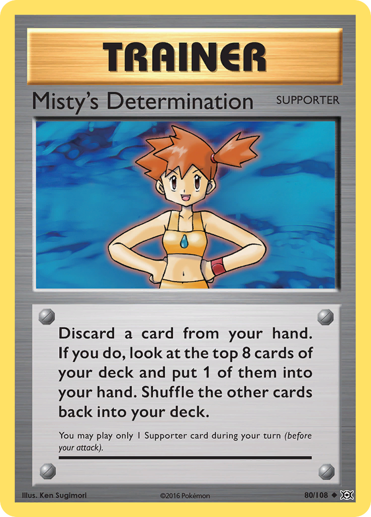 Misty's Determination (80/108) [XY: Evolutions] | Pegasus Games WI