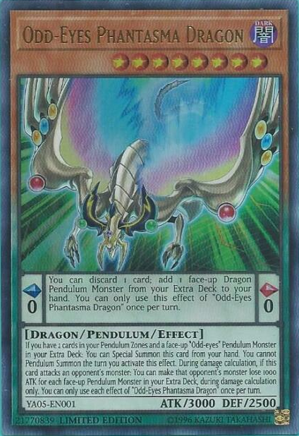 Odd-Eyes Phantasma Dragon [YA05-EN001] Ultra Rare | Pegasus Games WI