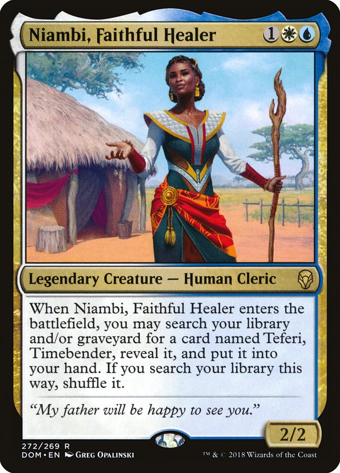 Niambi, Faithful Healer [Dominaria] | Pegasus Games WI