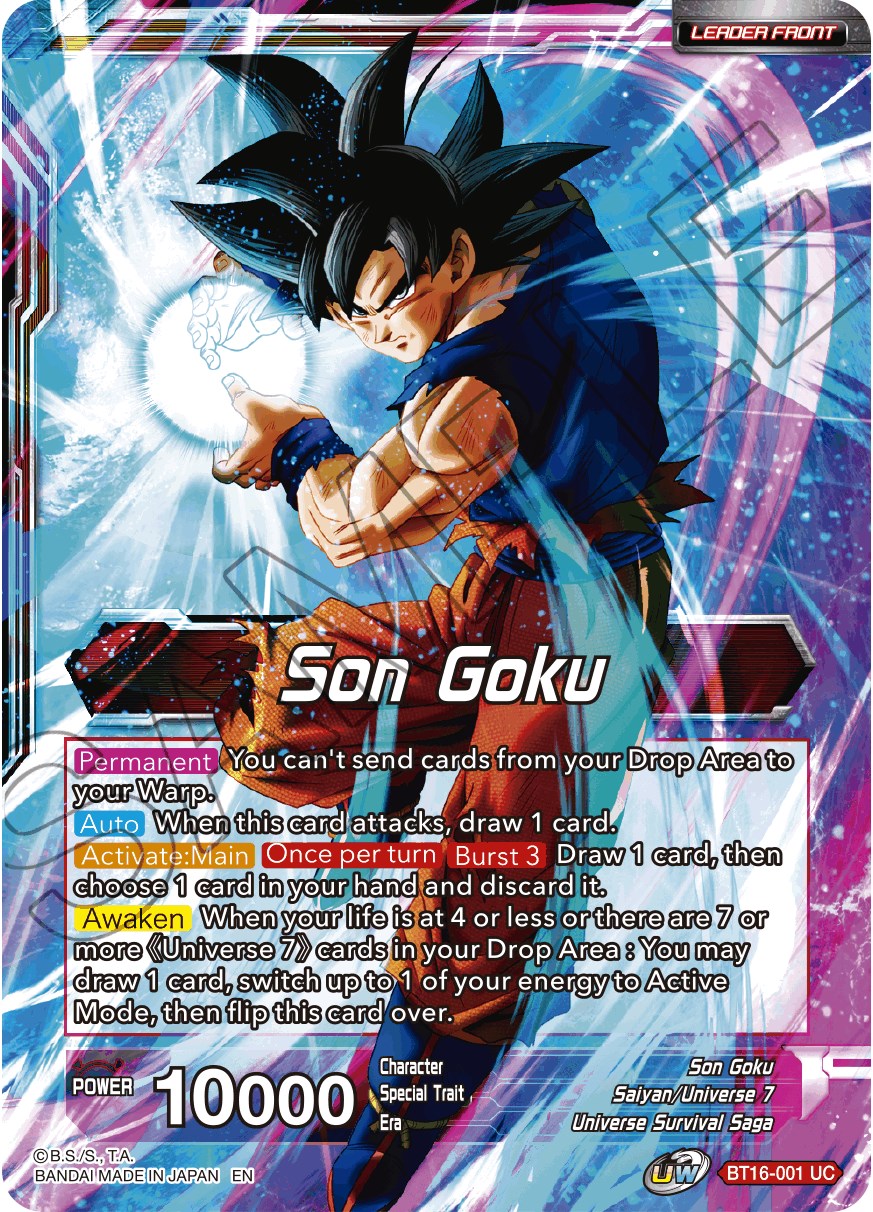 Son Goku // Son Goku, Supreme Warrior (BT16-001) [Realm of the Gods Prerelease Promos] | Pegasus Games WI