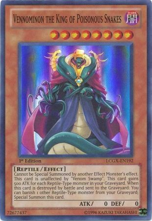 Vennominon the King of Poisonous Snakes [LCGX-EN192] Super Rare | Pegasus Games WI