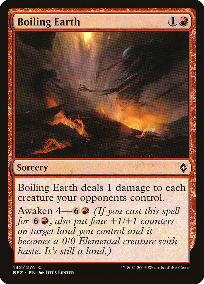 Boiling Earth [Battle for Zendikar] | Pegasus Games WI