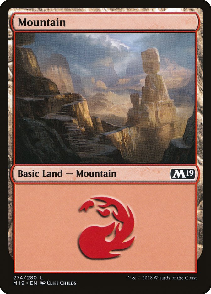 Mountain (274) [Core Set 2019] | Pegasus Games WI