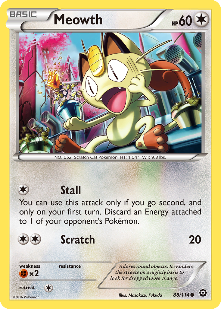 Meowth (88/114) [XY: Steam Siege] | Pegasus Games WI