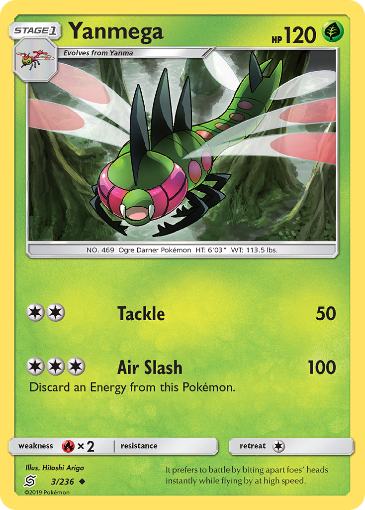 Yanmega (3/236) [Sun & Moon: Unified Minds] | Pegasus Games WI
