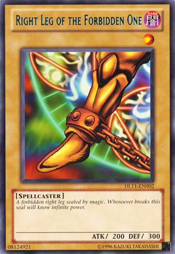 Right Leg of the Forbidden One (Blue) [DL11-EN002] Rare | Pegasus Games WI