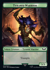 Tyranid (017) // Tyranid Warrior Double-Sided Token (Surge Foil) [Warhammer 40,000 Tokens] | Pegasus Games WI