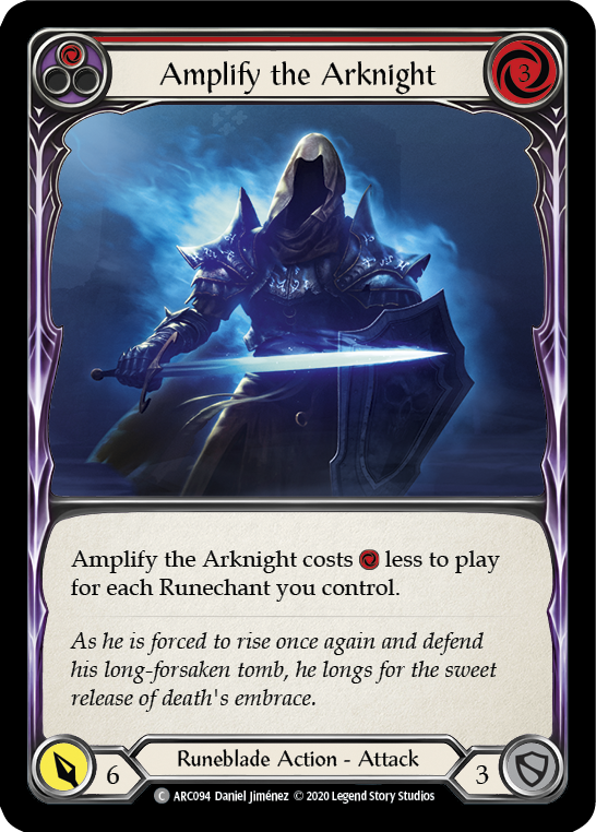 Amplify the Arknight (Red) [ARC094] Unlimited Rainbow Foil | Pegasus Games WI