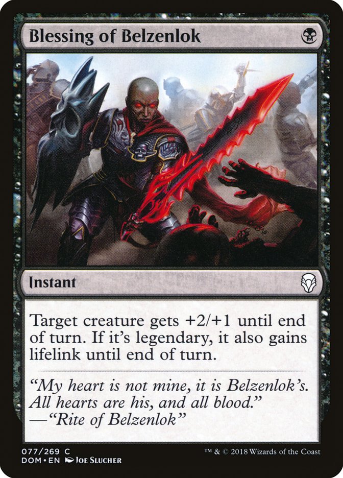 Blessing of Belzenlok [Dominaria] | Pegasus Games WI