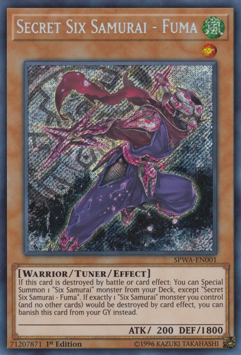 Secret Six Samurai - Fuma [SPWA-EN001] Secret Rare | Pegasus Games WI