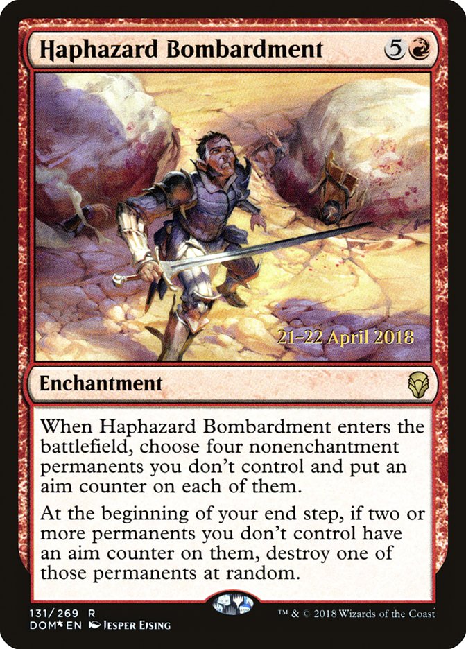 Haphazard Bombardment [Dominaria Prerelease Promos] | Pegasus Games WI