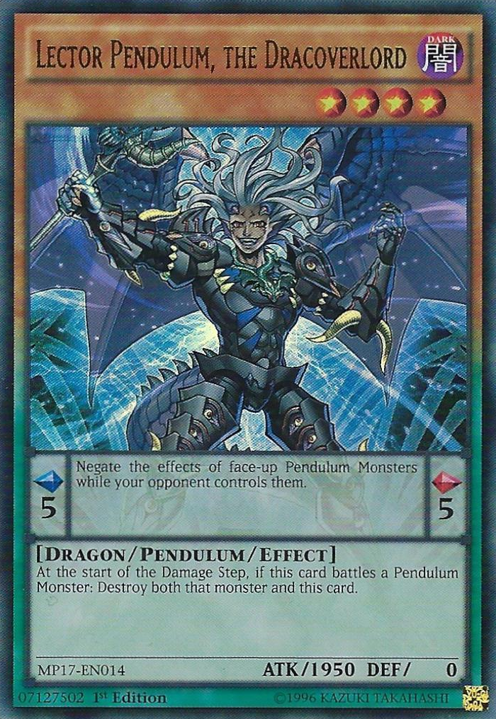 Lector Pendulum, the Dracoverlord [MP17-EN014] Ultra Rare | Pegasus Games WI