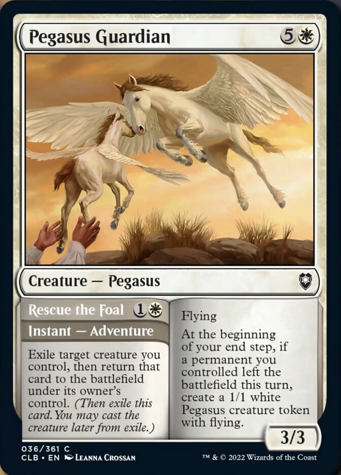 Pegasus Guardian // Rescue the Foal [Commander Legends: Battle for Baldur's Gate] | Pegasus Games WI
