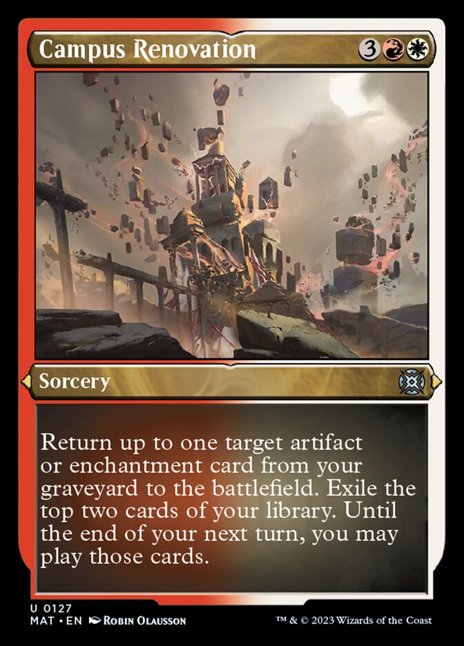Campus Renovation (Foil Etched) [March of the Machine: The Aftermath] | Pegasus Games WI