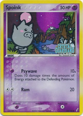 Spoink (62/100) (Stamped) [EX: Crystal Guardians] | Pegasus Games WI