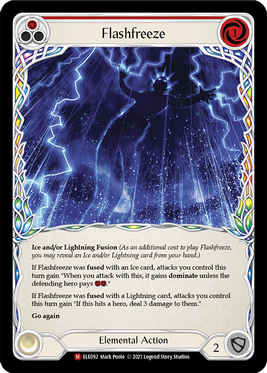 Flashfreeze [ELE092] (Tales of Aria)  1st Edition Rainbow Foil | Pegasus Games WI