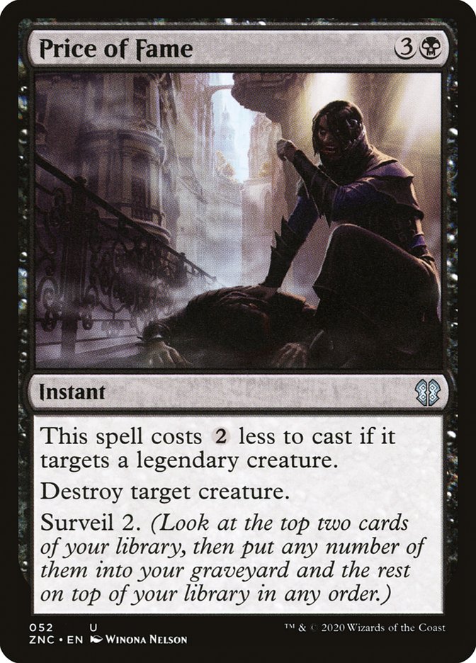 Price of Fame [Zendikar Rising Commander] | Pegasus Games WI