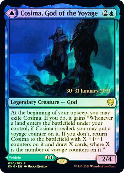 Cosima, God of the Voyage // The Omenkeel [Kaldheim Prerelease Promos] | Pegasus Games WI