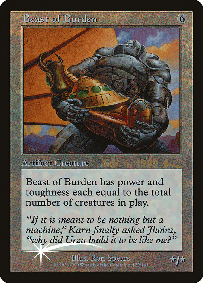 Beast of Burden [Urza's Legacy Promos] | Pegasus Games WI