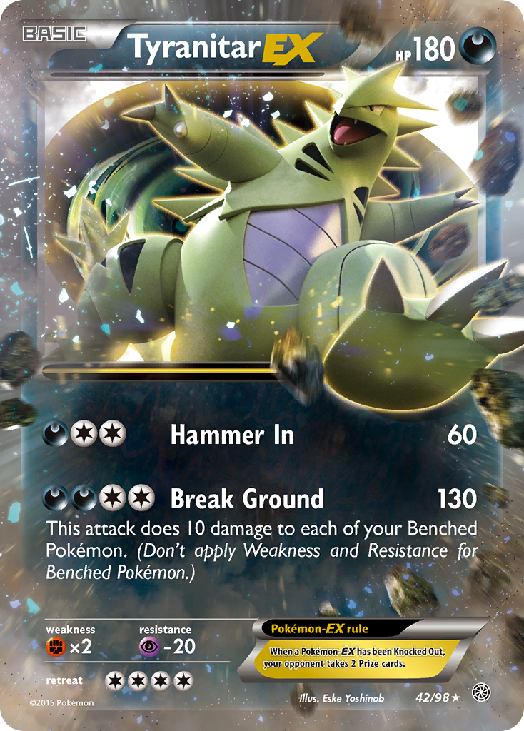 Tyranitar EX (42/98) [XY: Ancient Origins] | Pegasus Games WI