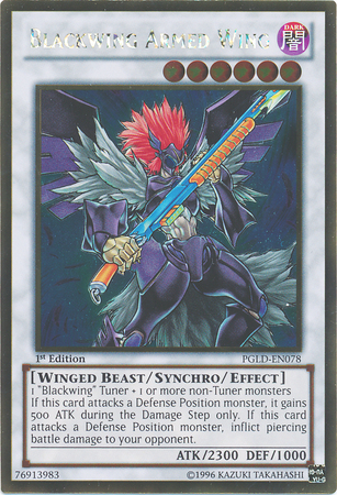 Blackwing Armed Wing [PGLD-EN078] Gold Rare | Pegasus Games WI