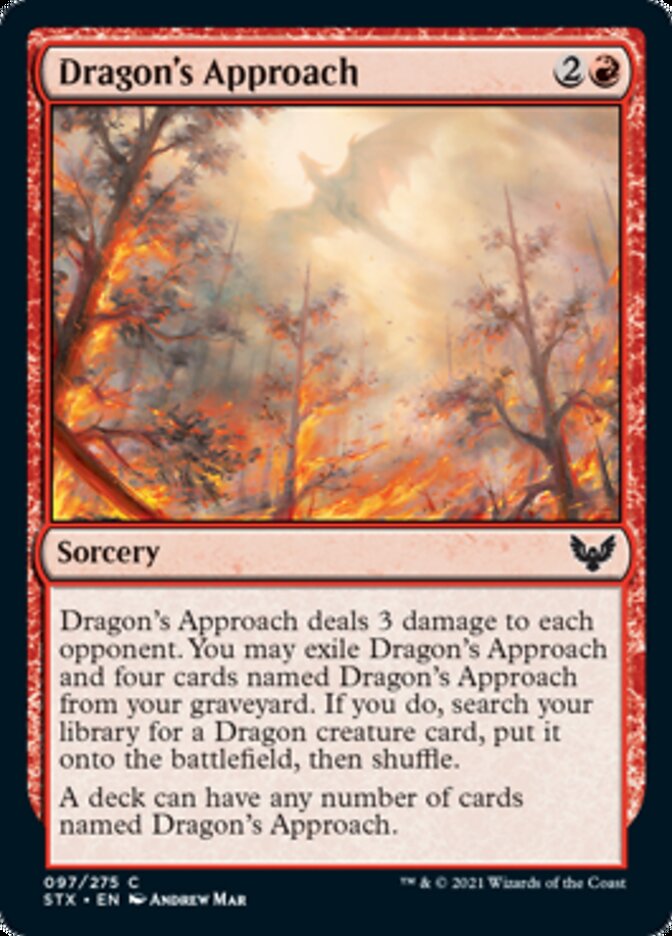 Dragon's Approach [Strixhaven: School of Mages] | Pegasus Games WI