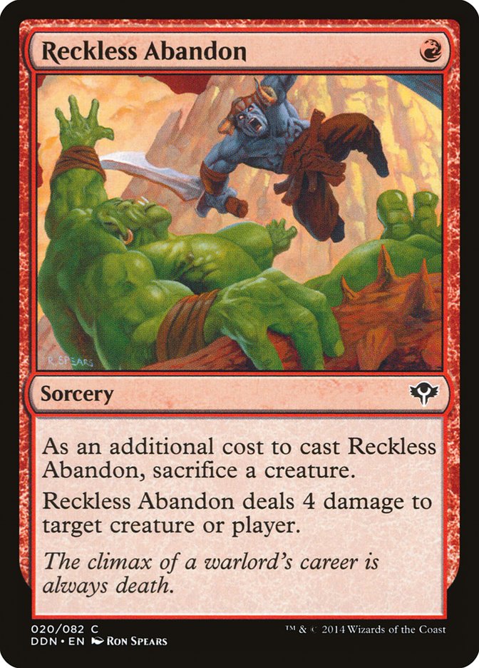 Reckless Abandon [Duel Decks: Speed vs. Cunning] | Pegasus Games WI