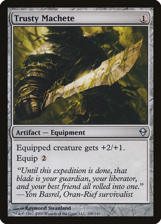 Trusty Machete [Zendikar] | Pegasus Games WI