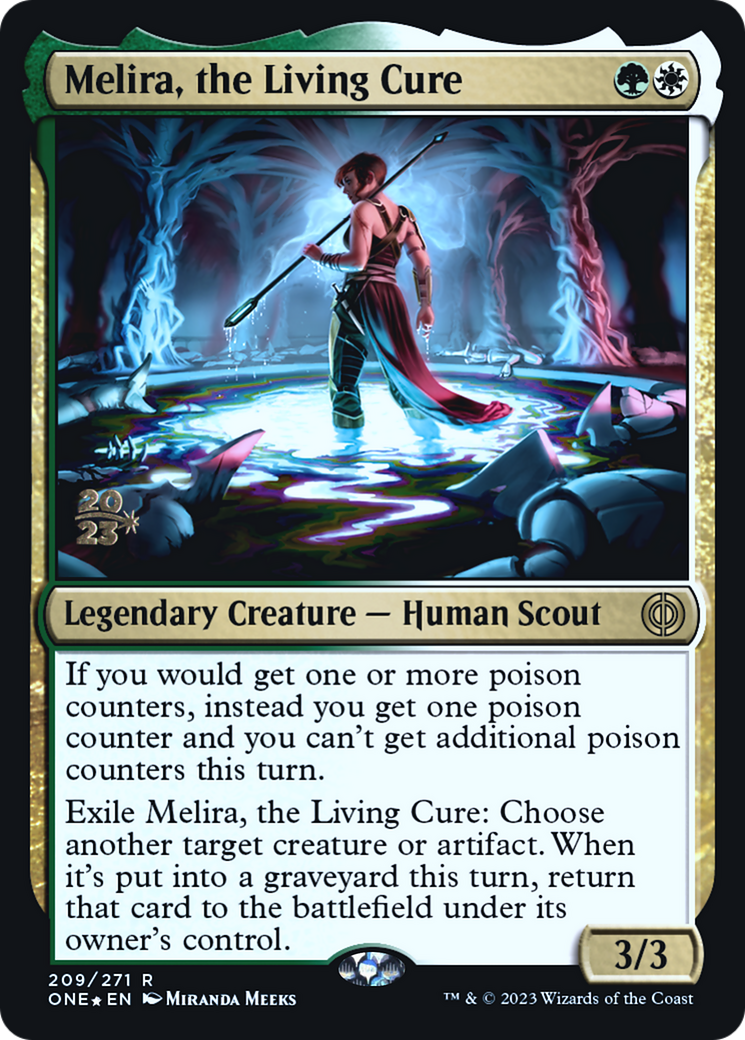 Melira, the Living Cure [Phyrexia: All Will Be One Prerelease Promos] | Pegasus Games WI