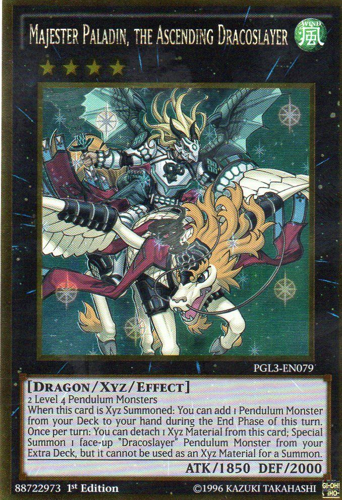 Majester Paladin, the Ascending Dracoslayer [PGL3-EN079] Gold Rare | Pegasus Games WI