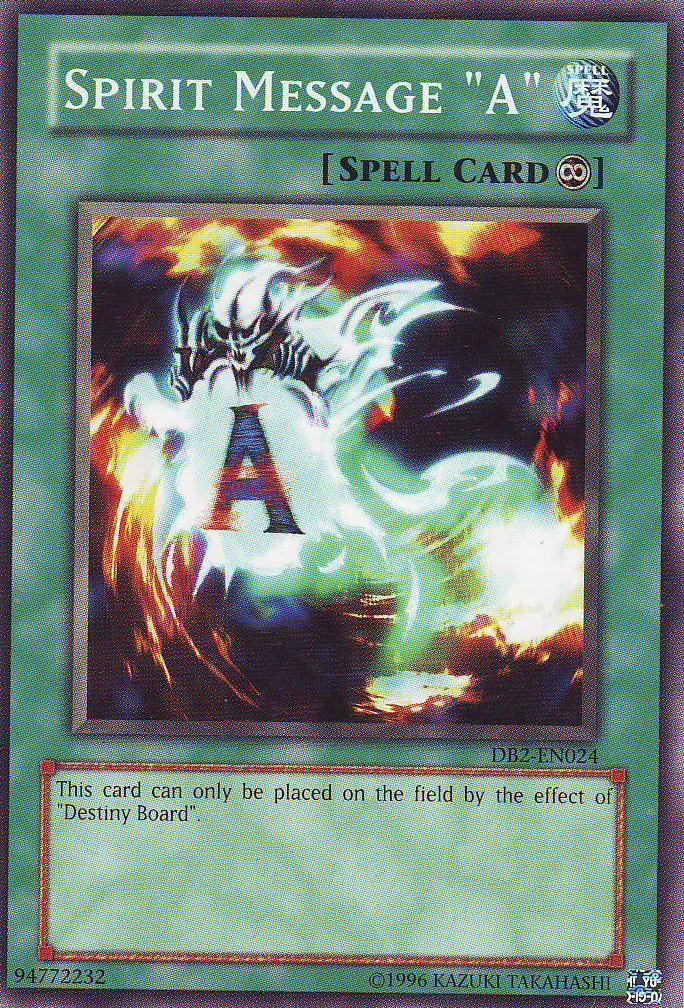 Spirit Message "A" [DB2-EN024] Common | Pegasus Games WI
