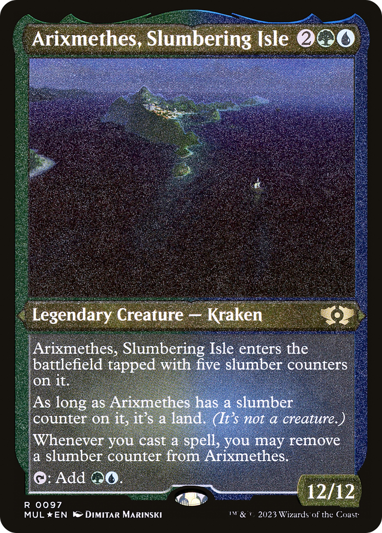 Arixmethes, Slumbering Isle (Foil Etched) [Multiverse Legends] | Pegasus Games WI