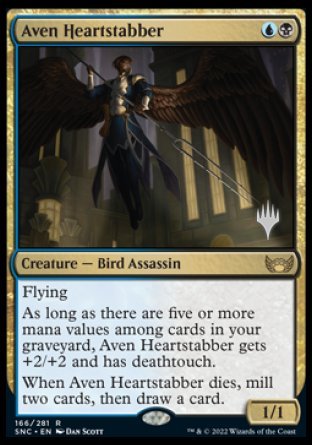 Aven Heartstabber (Promo Pack) [Streets of New Capenna Promos] | Pegasus Games WI