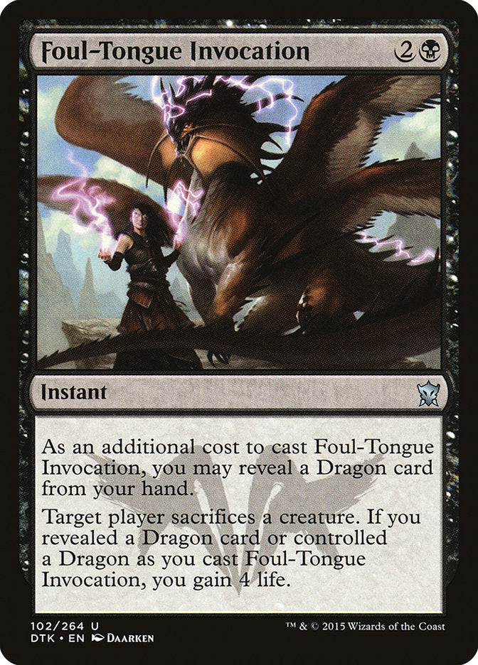 Foul-Tongue Invocation [Dragons of Tarkir] | Pegasus Games WI