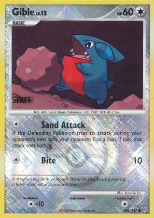 Gible (106/147) (Championship Promo Staff) [Platinum: Supreme Victors] | Pegasus Games WI