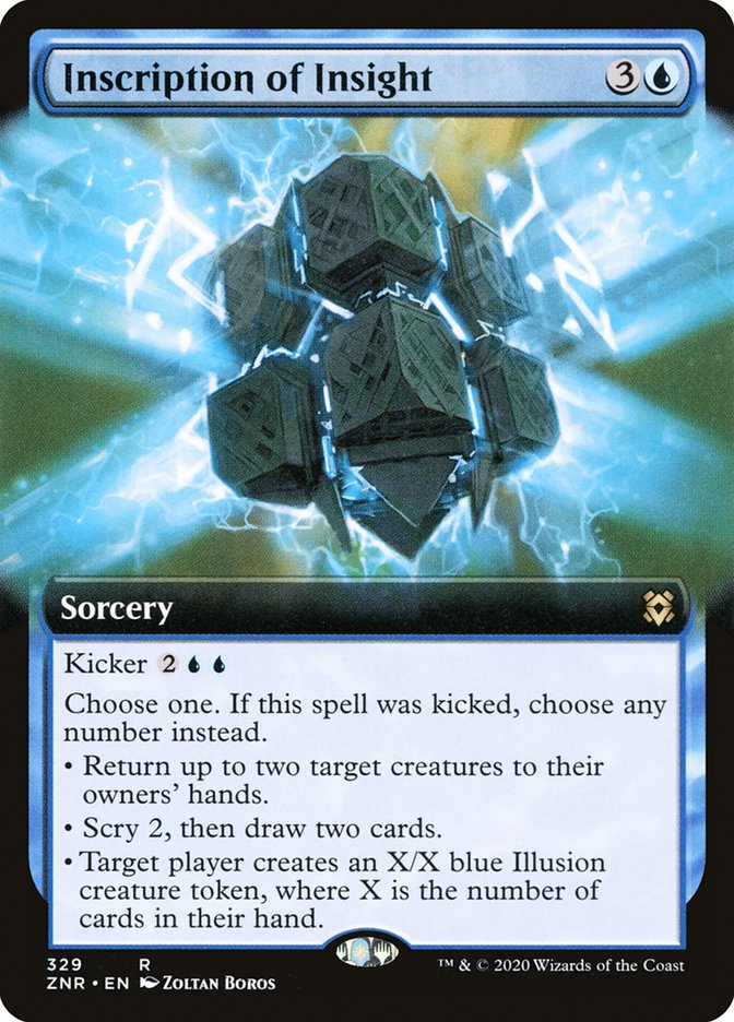 Inscription of Insight (Extended Art) [Zendikar Rising] | Pegasus Games WI