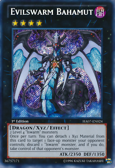 Evilswarm Bahamut [HA07-EN024] Secret Rare | Pegasus Games WI