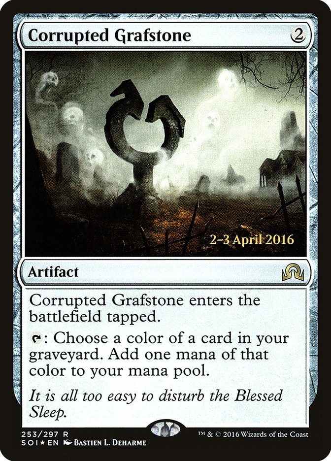 Corrupted Grafstone [Shadows over Innistrad Prerelease Promos] | Pegasus Games WI