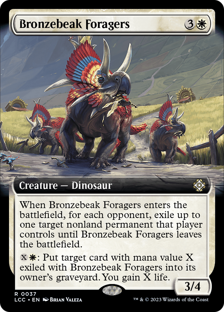 Bronzebeak Foragers (Extended Art) [The Lost Caverns of Ixalan Commander] | Pegasus Games WI