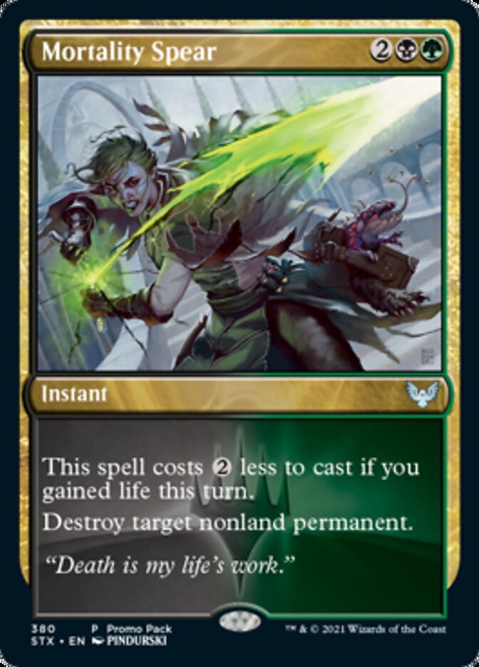 Mortality Spear (Promo Pack) [Strixhaven: School of Mages Promos] | Pegasus Games WI