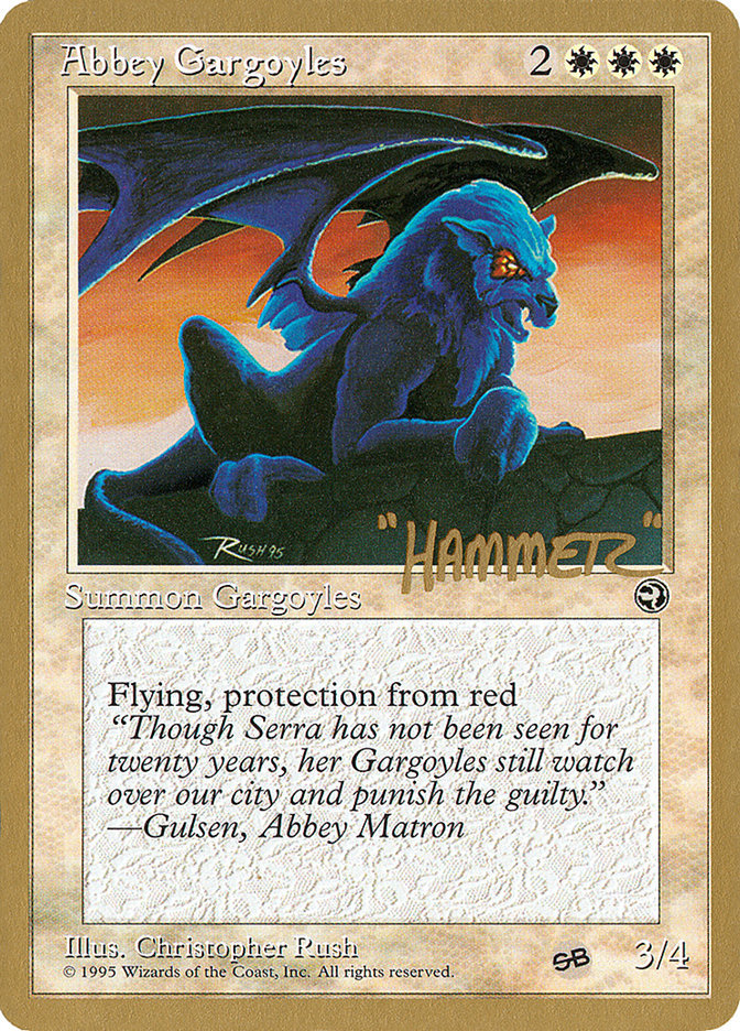 Abbey Gargoyles (Shawn "Hammer" Regnier) (SB) [Pro Tour Collector Set] | Pegasus Games WI