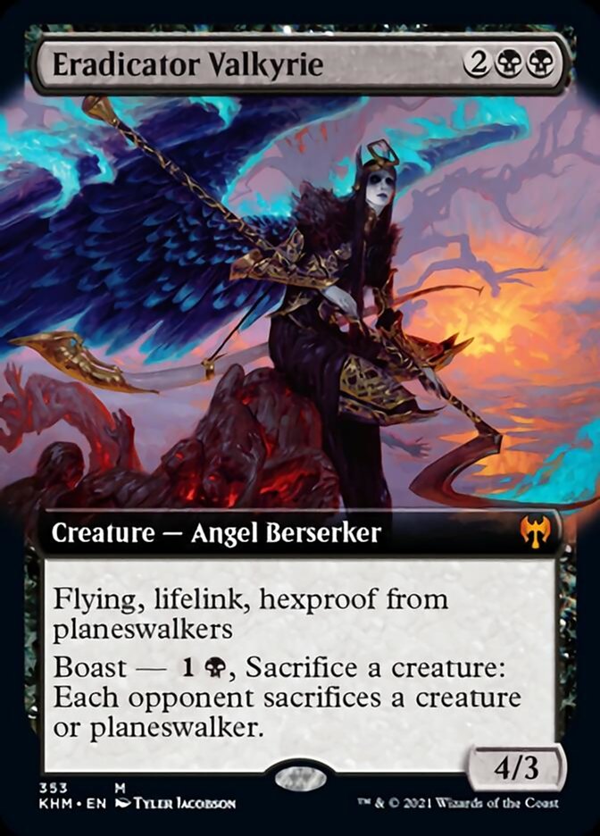 Eradicator Valkyrie (Extended Art) [Kaldheim] | Pegasus Games WI