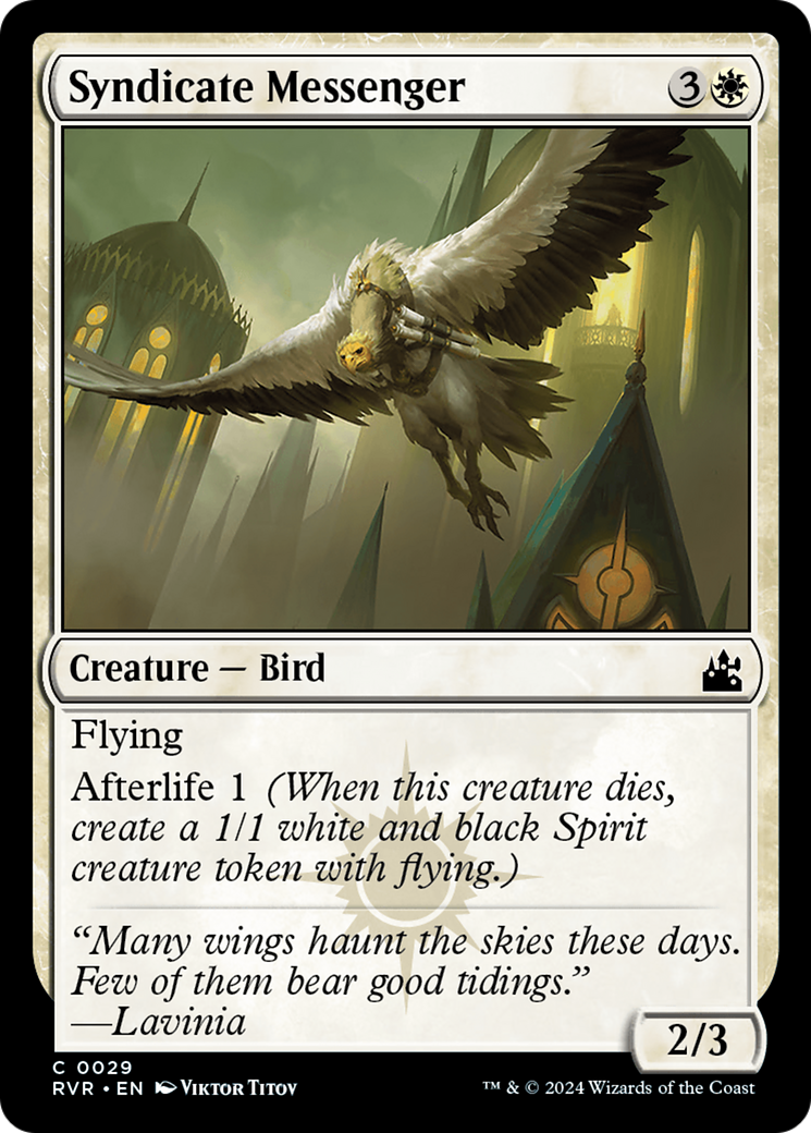 Syndicate Messenger [Ravnica Remastered] | Pegasus Games WI