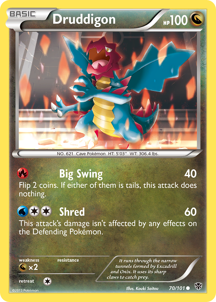 Druddigon (70/101) [Black & White: Plasma Blast] | Pegasus Games WI