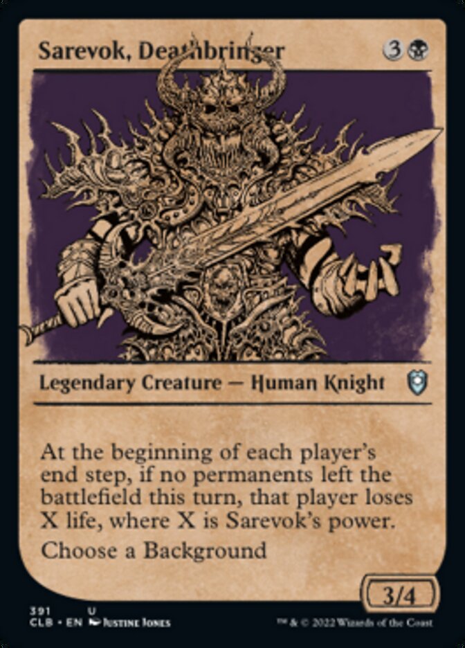 Sarevok, Deathbringer (Showcase) [Commander Legends: Battle for Baldur's Gate] | Pegasus Games WI