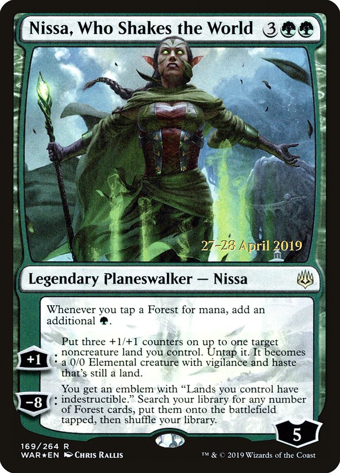 Nissa, Who Shakes the World [War of the Spark Prerelease Promos] | Pegasus Games WI